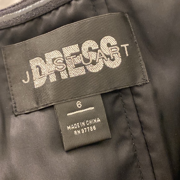 Jill Stuart Strapless Velvet Sequined Bow Black Cocktail Mini Dress Size 6‎ - Picture 4 of 6